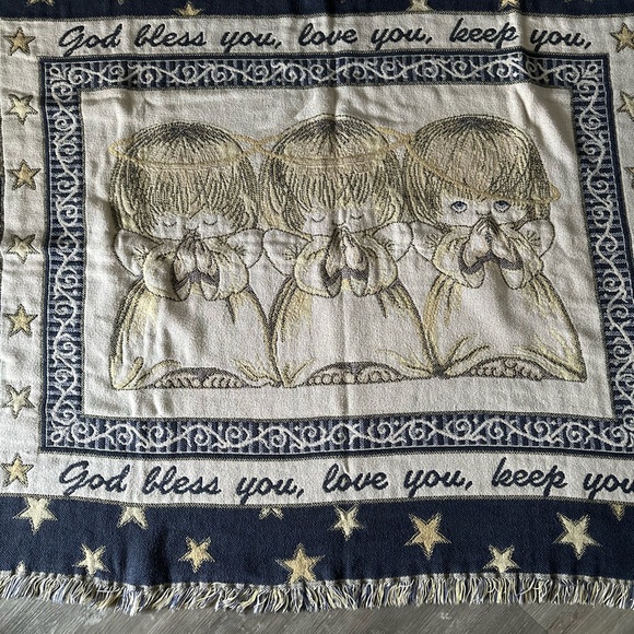 Hallmark Blanket w/Angels - Picture 1 of 6